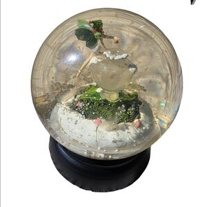 Vintage Nordstrom Xclusive Holiday 2002 Holly Frost Enchanted Beauty Snow Globe